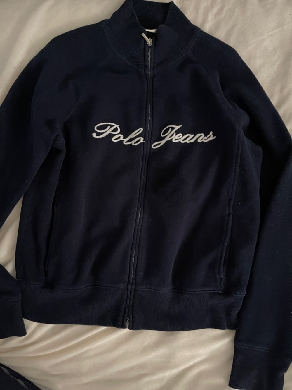 Ralph Lauren Polo Jeans Co Navy Zip Up Jacket Men’s M L blue